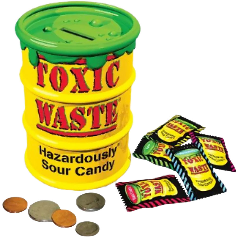 Toxic Waste Giant Bank Candy Sticker | A&A Global Industries